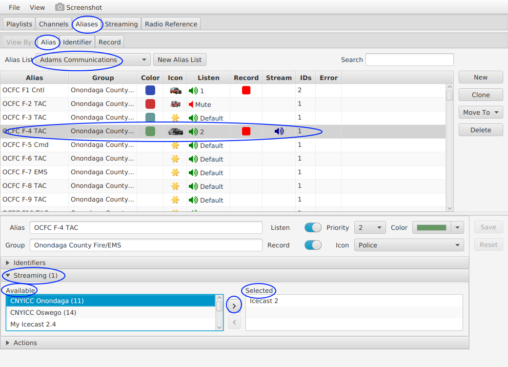 How To Assign Aliases to an Audio Stream - Option 1