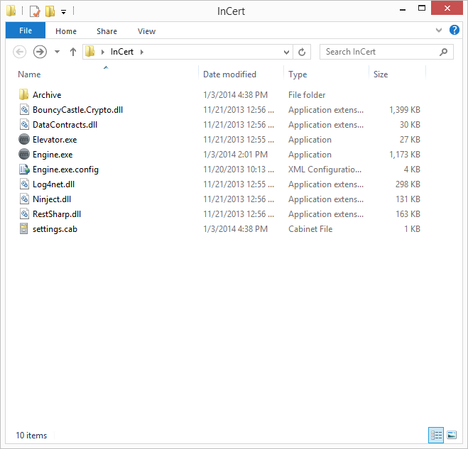 copy settings.cab to your working directory