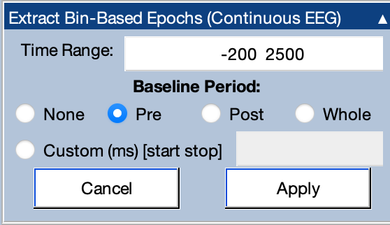 Extract Epochs