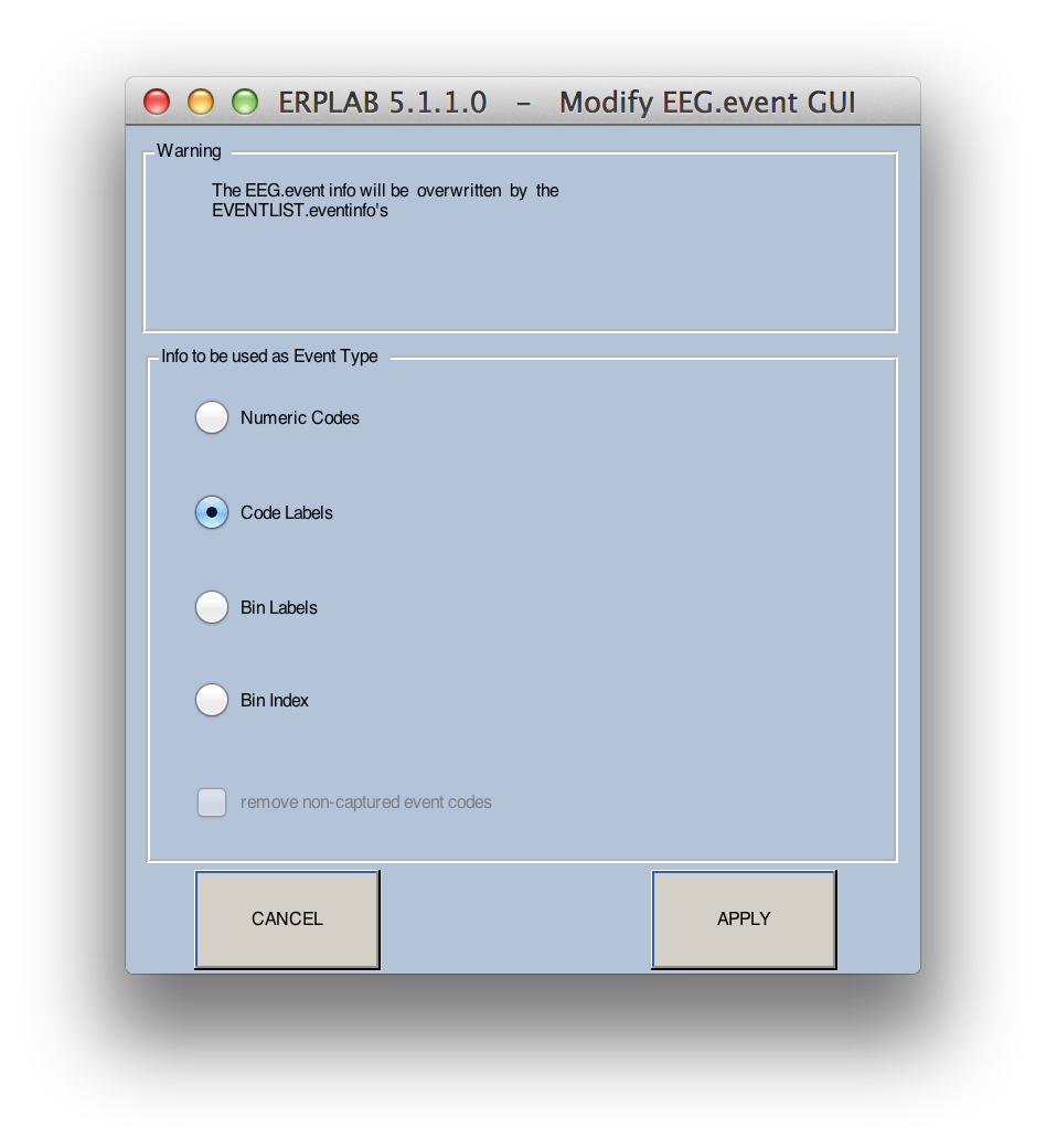 ERPLAB Menu